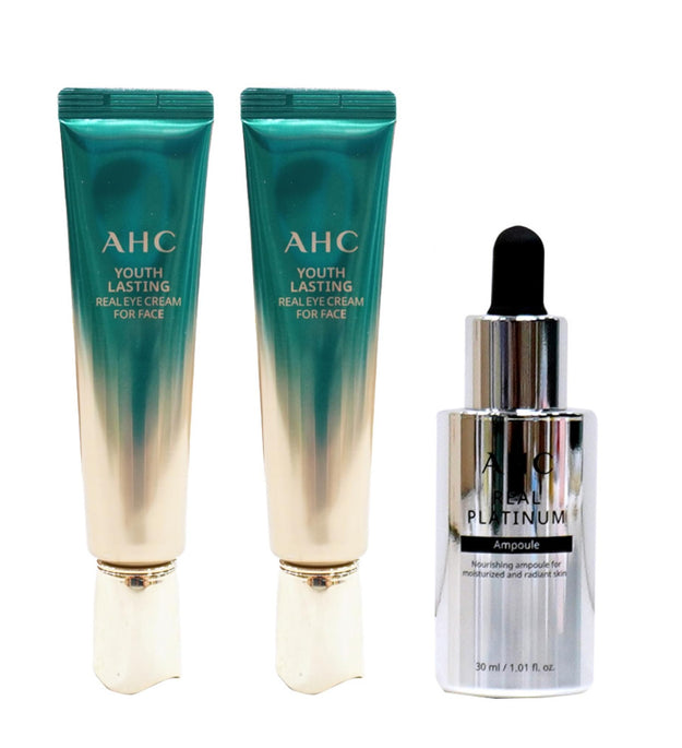AHC Crème Yeux Saison 9 30 ml x 2p + Ampoule Real Platinum 30 ml