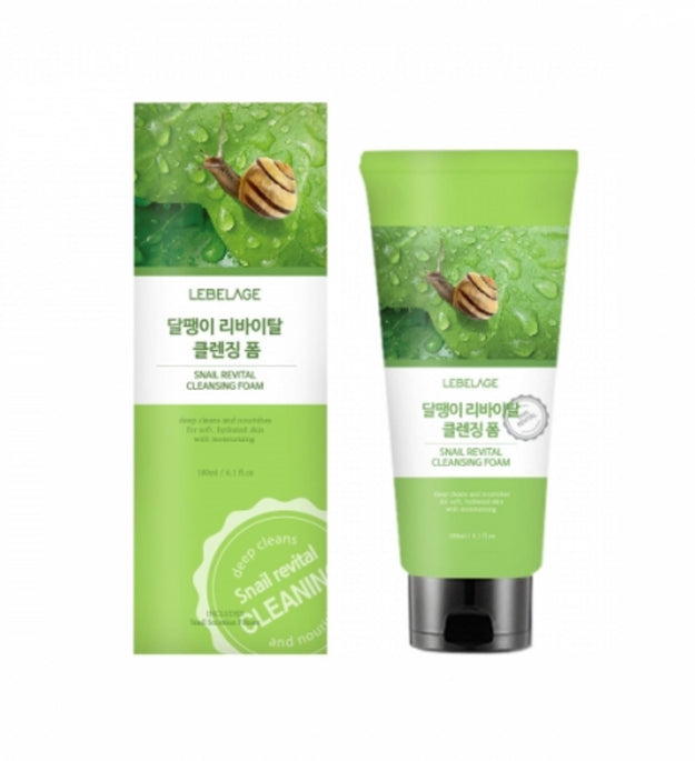 Espuma de limpeza revitalizante de caracol Leverage