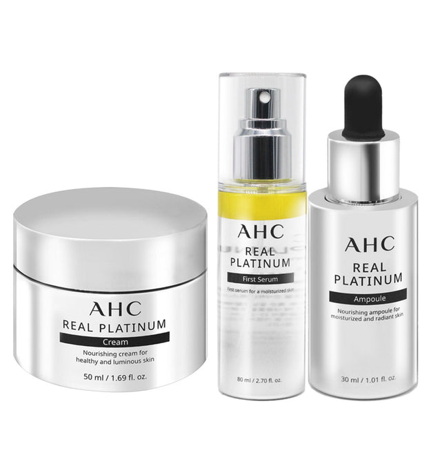Coffret Sérum + Ampoule + Crème AHC Platinum