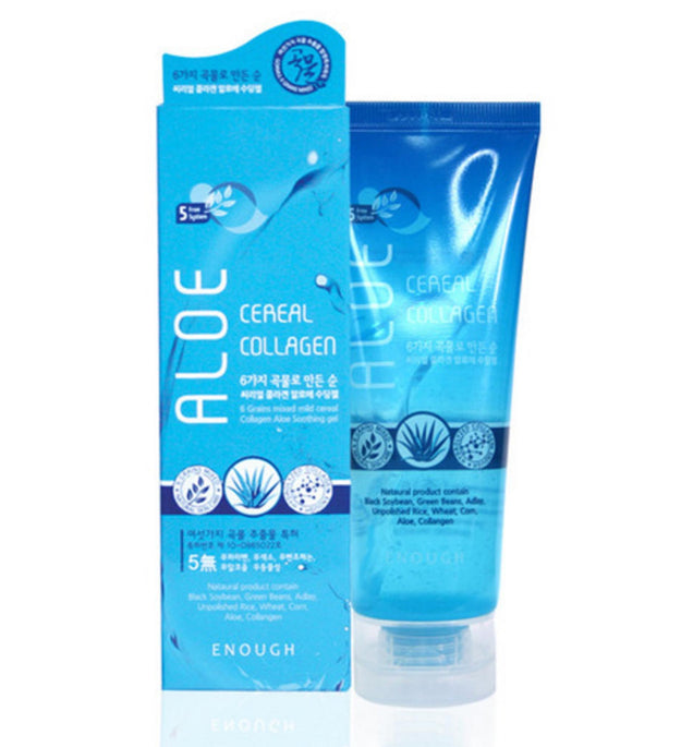 ENOUGH Gel Lenitivo all'Aloe di Cereali Puri a base di 6 Grani