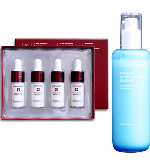 センテリアン24 エキスパート メデカ メラ キャプチャー アンプル Rx 4本 + メデカ ハイドラ ソリューション エッセンス 130ml セット