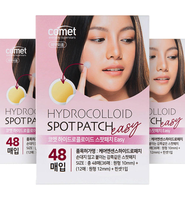 Comet Hydrocolloid Spot Patch Easy + Pince à épiler (48 feuilles x 3 paquets)