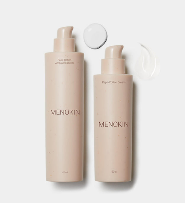 Conjunto Menokin Pepty Cotton Skip Care Duo Ampola Essência 100ml + Creme 50g
