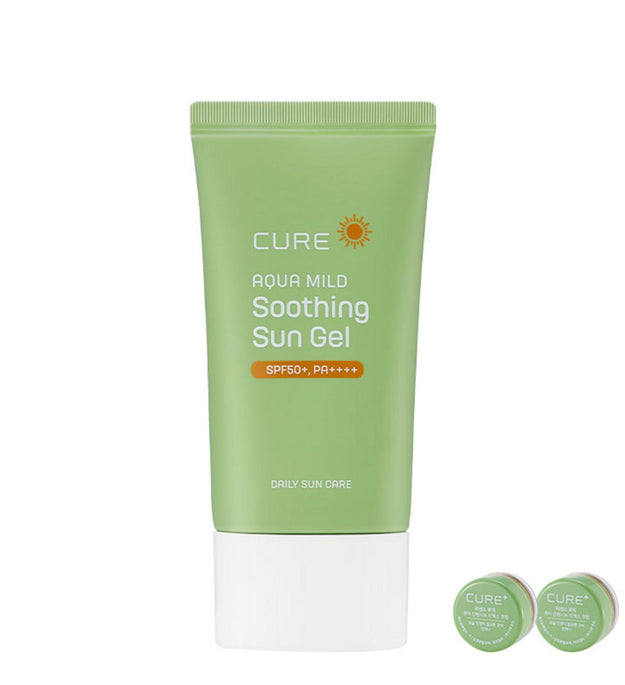 Kim Jung Moon Aloe Cure Aqua Mild Soothing Sun Gel 50ml + 2X Cream 3.5g x 2p