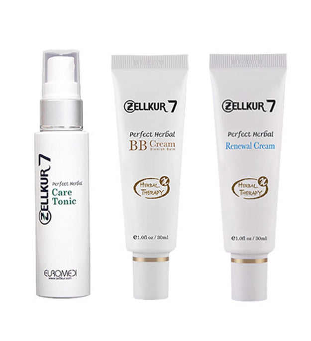 Euromedicine Cosmetics Gel Cure Home Care Care Tonic 50ml + BB Cream 30ml + Renewal Cream 30ml Set