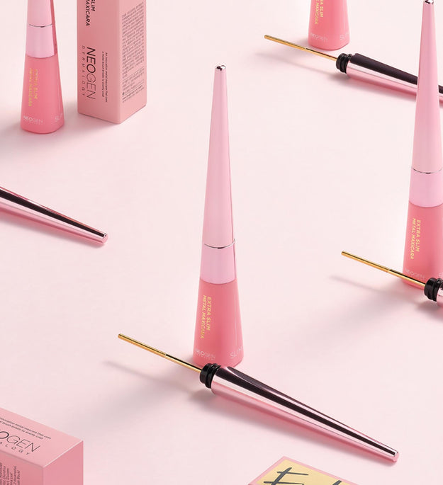 Neogen Dermalogy Extra Slim Mascara Maxi in Metallo + Set Duo Arricciaciglia in Metallo Rosa