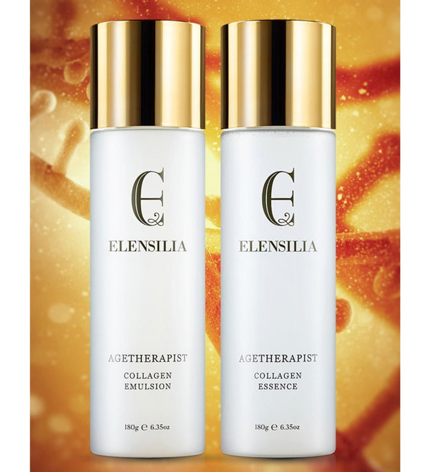 Elensilla Terapia dell'Età Collagene Emulsione 180ml + Essenza 180ml Set