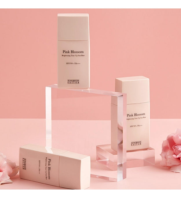 Editor di ingredienti Base solare illuminante tonificante Pink Blossom SPF50+ PA+++