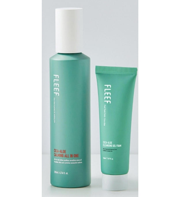 Flip Cica Aloe Calming All-in-One 200 ml + Acne Relief Subacidic Cleansing Foam 50 ml, 2er-Set