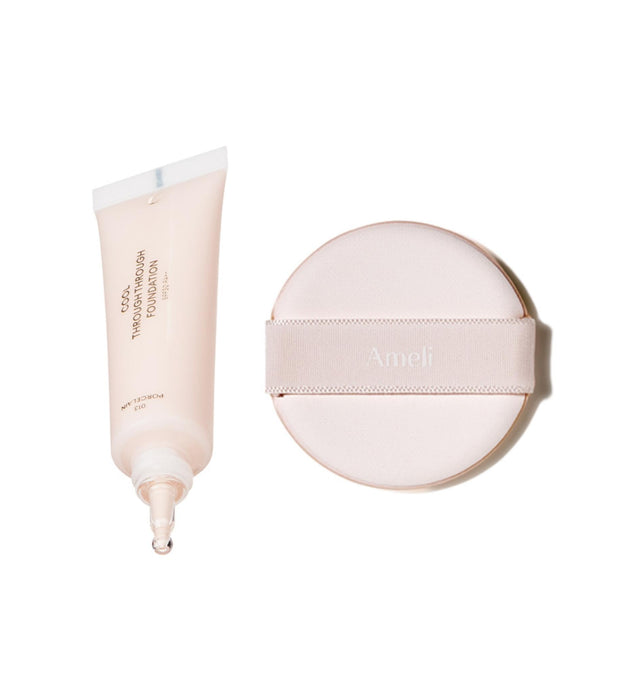 Cool through fondöten 30ml + soft puff