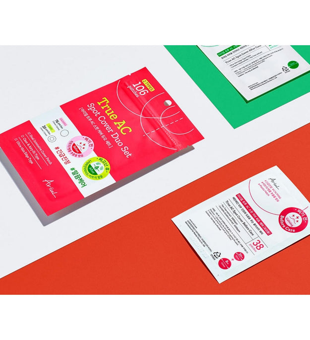 Ariel True AC Spot Cover Duo Parche Antes de Tejer + Set Después de Tejer