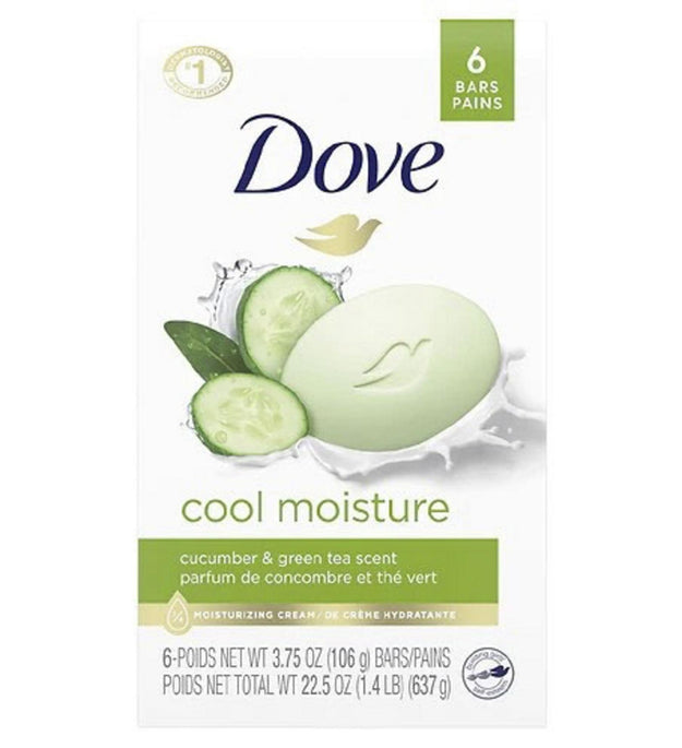 Dove Cool Moisture Saponetta di Bellezza Profumo Cetriolo e Tè Verde
