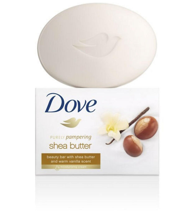 Dove, barretta di bellezza al burro di karitè, pura coccola, al gusto di vaniglia