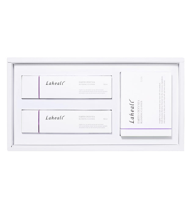 Rahili Earth Oxinia ブレンディングクレンザー 100ml x 2本 + トラベルポーチ 3ml x 5個 セット