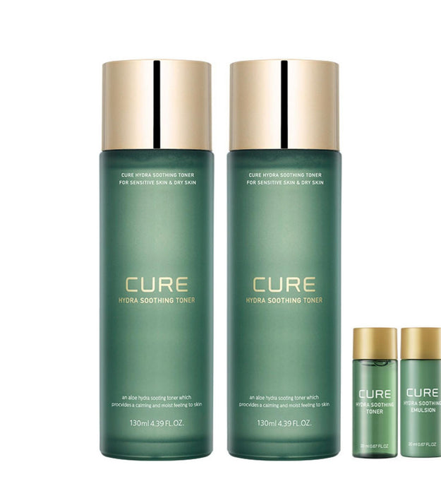 Kim Jung-moon Aloe Cure Hydra Tonique Apaisant 130 ml 2P + Tonique + Émulsion 20 ml 2P