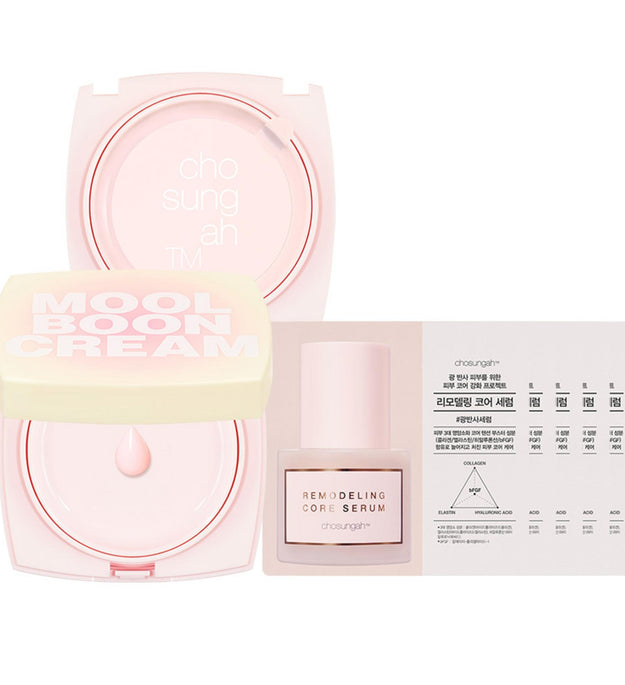 ChosungahTM Mulbun Cream Oasis Edition المنتج الأصلي 14 جم + إعادة التعبئة 14 جم + الجزء التجريبي 5 قطع توصيل عشوائي