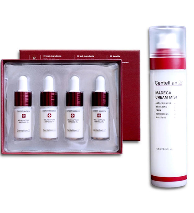 センテリアン24 エキスパート メデカ メラ キャプチャー アンプル Rx 4本 + メデカ クリーム ミスト 120ml セット