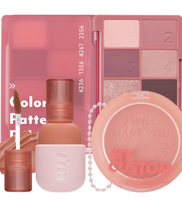 I'M MEME Valentine Cool Tone Candy Make-up Palette + Rouge 6g + Lippenstift 3,5g Set