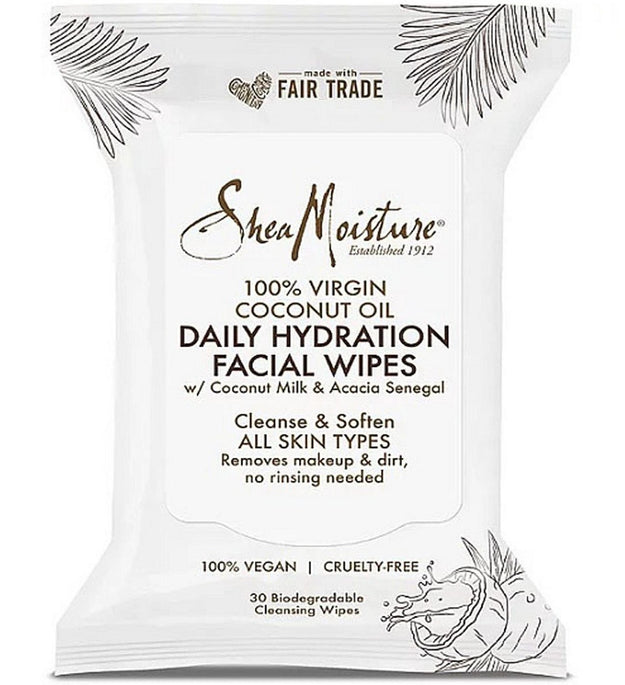 Salviette per il viso idratanti quotidiane all'olio di cocco vergine di Shea Moisture