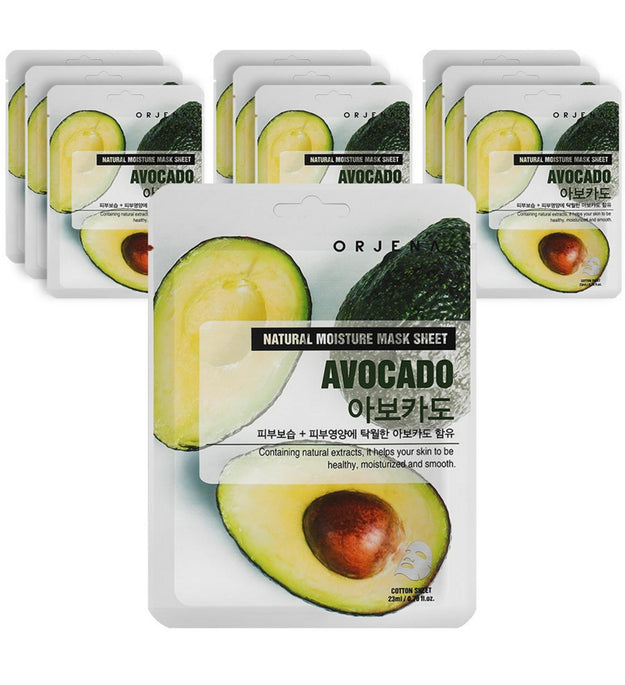 Orjena Natural Moisture Mask Avocado 30 Sheets