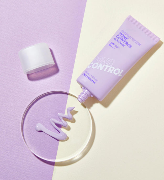 I'M MEME Purple Cotton Tone Control Sun Base SPF50+ PA++++
