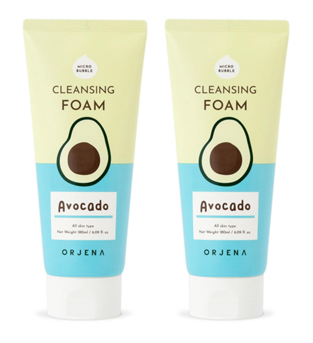 Orjena Smile Day Avocado Cleansing Foam 180ml 2EA