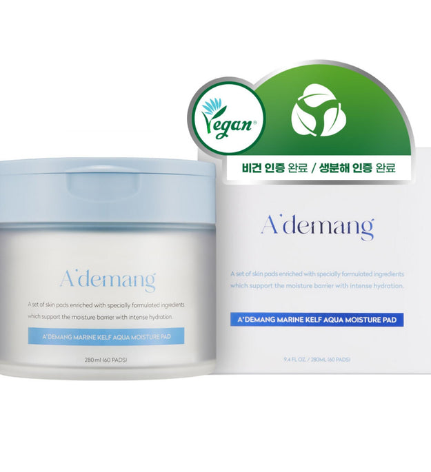 Adman Marine Kelp Aqua Moisture Toner Pads 60 sheets