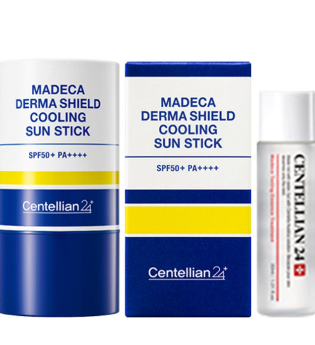 Dongkuk Pharmaceutical Centellian 24 Madeca Derma Shield Cooling Sun Stick SPF50+ PA++++ 22g + Madeca Toning Essence Treatment 30ml