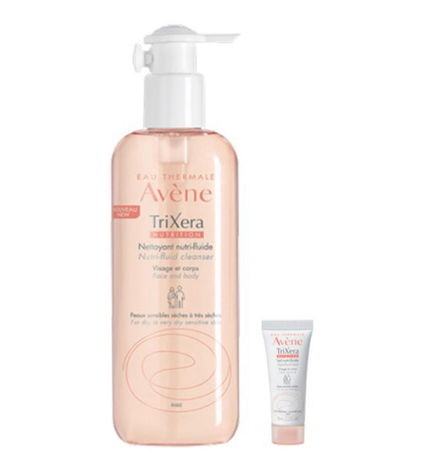 Avene Trixera Gel de Limpeza Ácido Fraco 400ml + Loção Trixera 10ml