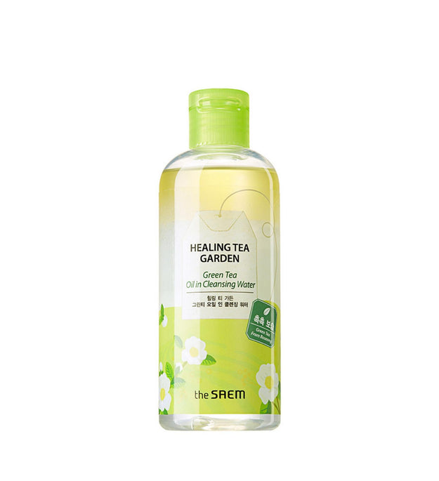 The Saem Healing Tea Garden Óleo de chá verde em água de limpeza