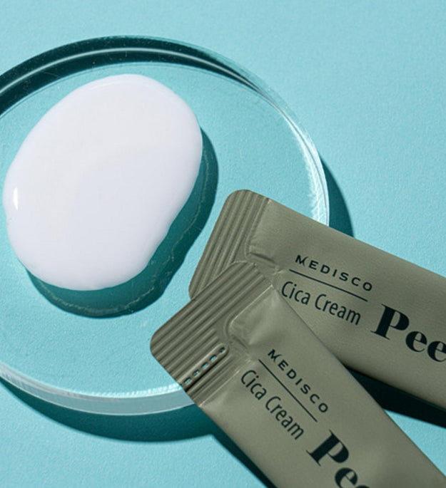 Kit de Peeling Herbal Medico Pó Esfoliante Facial de Algas 1g + Solução 8ml + Creme de Cica
