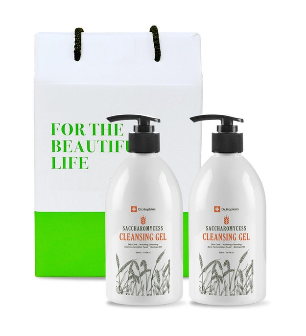 Set regalo per la pelle con gel detergente al lievito di birra Dr. Hopkins