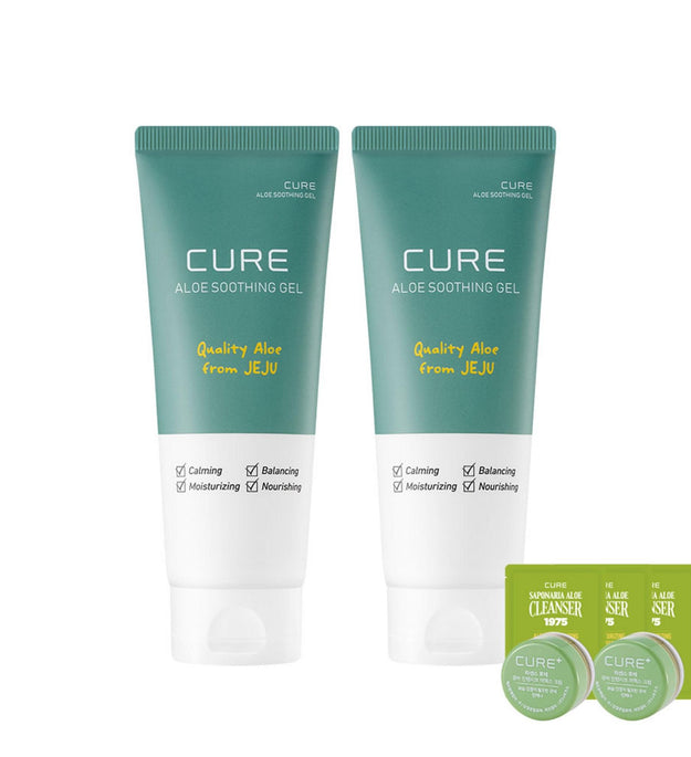 Kim Jeong-moon Aloe Cure Gel lenitivo all'aloe 150ml x 2p + Kit esperienza