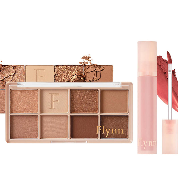 Paleta de sombras de ojos Flynn Rustle 01 Dry Leaf + Breeze Velvet Tint 01 Redwood Set