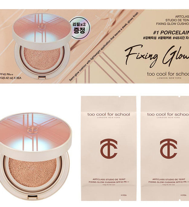 too cool for school Studio de Tente Cojín Luminoso Fijador 12g + Recambio 12g x 2p Set