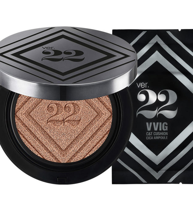 Chosungah22 CNT Daewang Cushion Cica Ampoule + مجموعة إعادة التعبئة SPF50+ PA++++