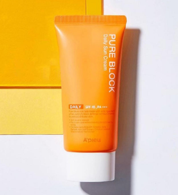 APIEU Crème Solaire Quotidienne Naturelle Pure Block EX SPF50 PA++++