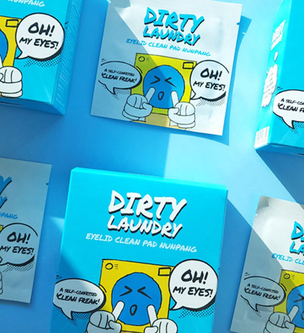 Panno per la pulizia delle palpebre con panni sporchi, mal di occhi