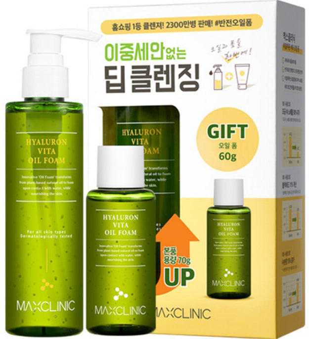 Max Clinic Hyaluron Vita Oil Schiuma 180g + 60g