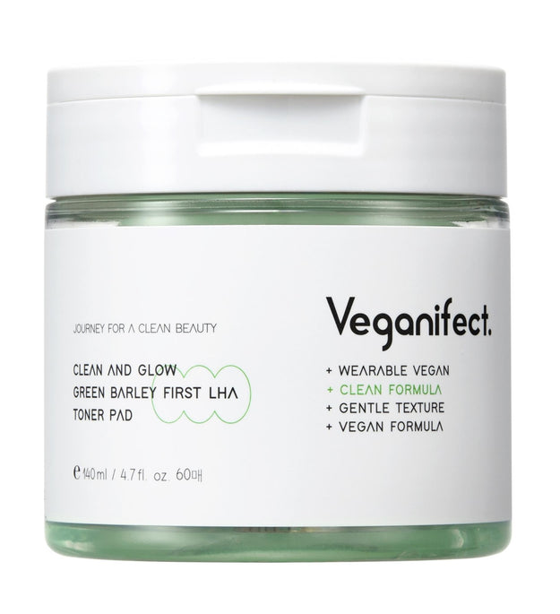 Vegan Effect Green Barley First LHA Peeling Toner Pad 140 ml