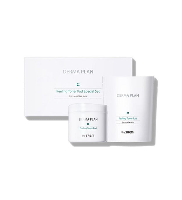 The Saem Derma Plan Peeling Toner Pad 70p + Refill 50p Special Set