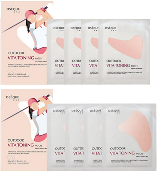 OSEQUE Outdoor Vita Toning Patch Regular 4 times + Large 4 times Set