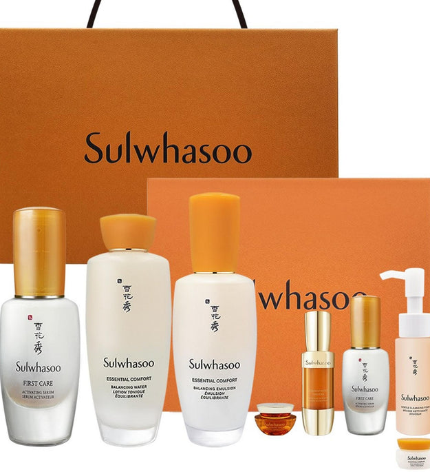 Sulwhasoo First Care Essential 3-piece Set (First Care Activating Serum 90ml Concentrated Ginseng Renewing Serum 8ml Concentrated Ginseng Renewing Cream Classic 10ml Gentle Cleansing Foam 50ml Firming Cream 5ml)