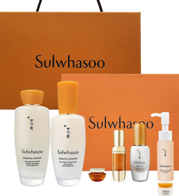 NEW Sulwhasoo Consonant 2-piece set with shopping bag (Concentrated Ginseng Renewing Serum 8ml Concentrated Ginseng Renewing Cream Classic 5ml Gentle Cleansing Foam 50ml Firming Cream 5ml)