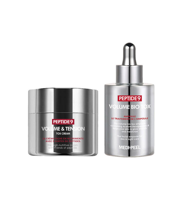 Crema Tensione Tox per Massaggio del Nucleo Elasticità Potenziata + Ampolla Bio Tox per Tensione Ballroom