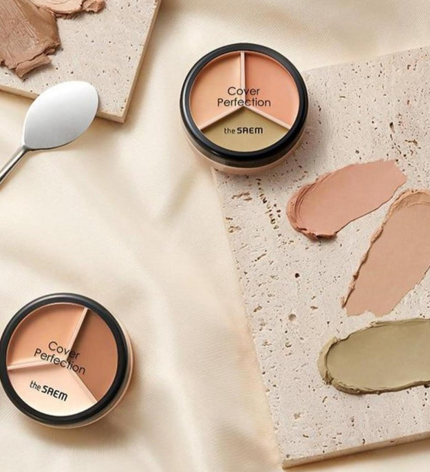 El corrector triple en pote Cover Perfection de The Saem