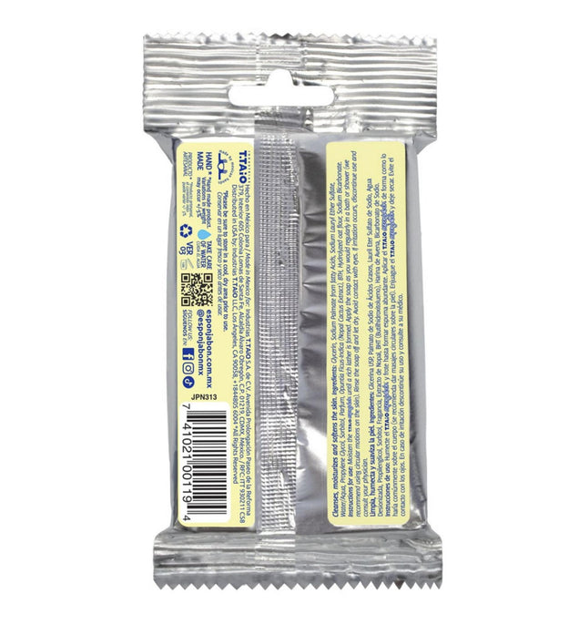 Spugna di sapone 2 in 1 effetto esfoliante alla farina d'avena Esponzabong