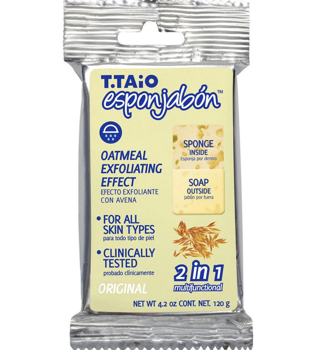 Spugna di sapone 2 in 1 effetto esfoliante alla farina d'avena Esponzabong