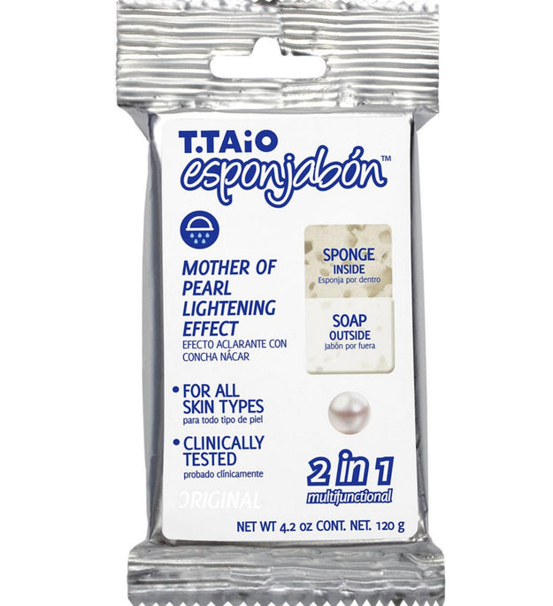 Esponzabon Spugna di sapone effetto schiarente 2 in 1 in madreperla
