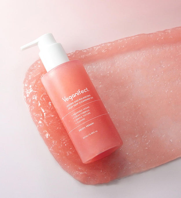 Olio per la pulizia profonda della gelatina Konjac effetto liftante e riequilibrante vegano